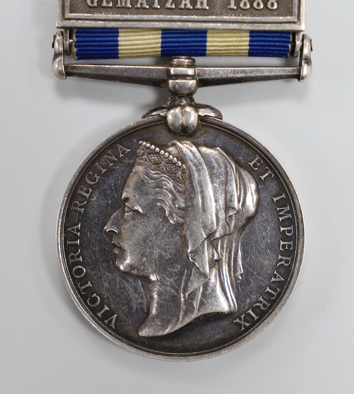 Egypt medal with Gemaizah 1888 clasp to 2680 PTE. F HOWES 20th HUSSARS